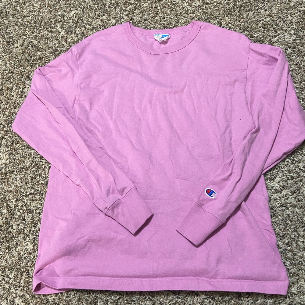 Women’s size small pink champion long sleeve shirt